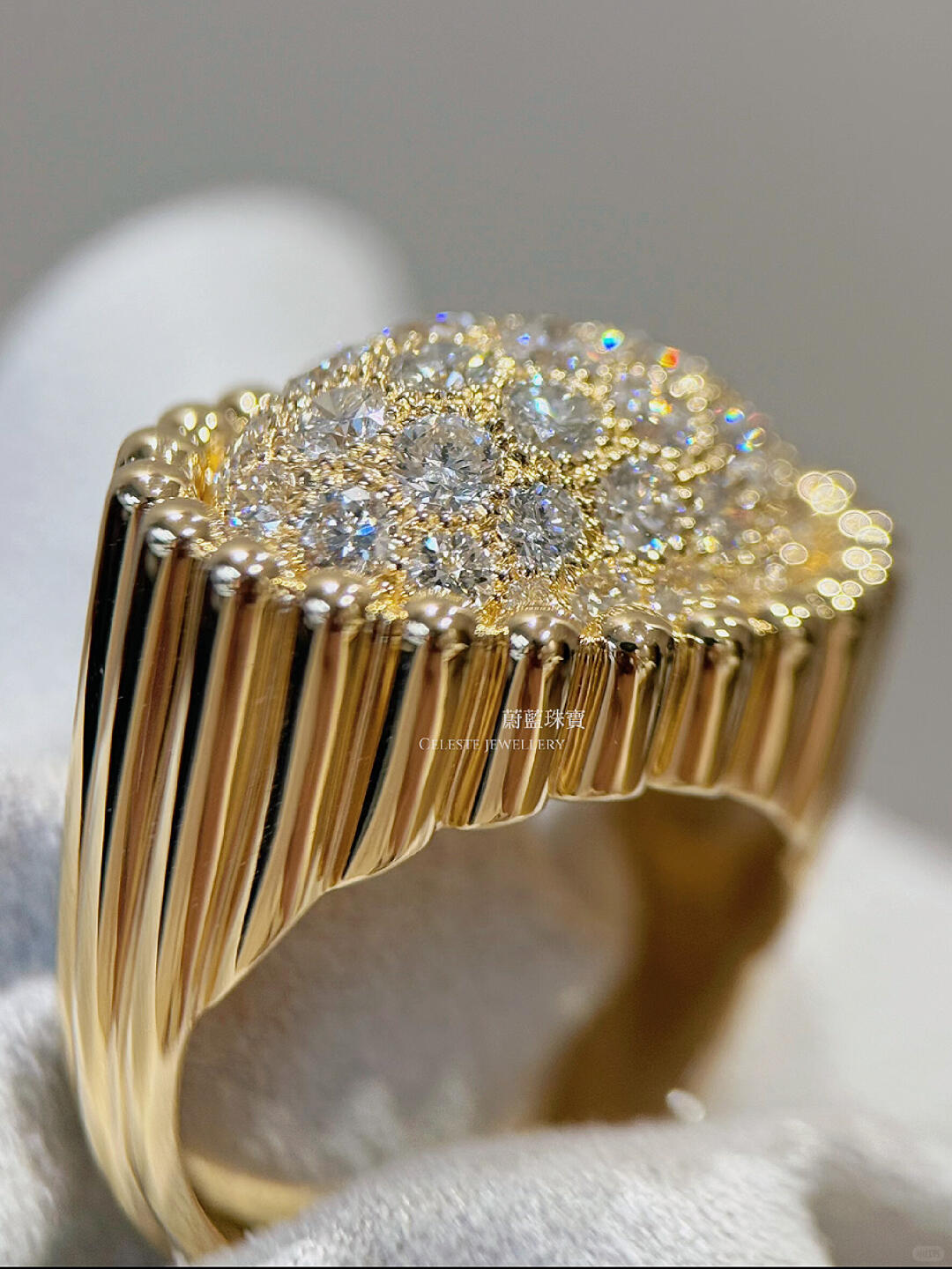 A Golden Treasure Bowl Ring