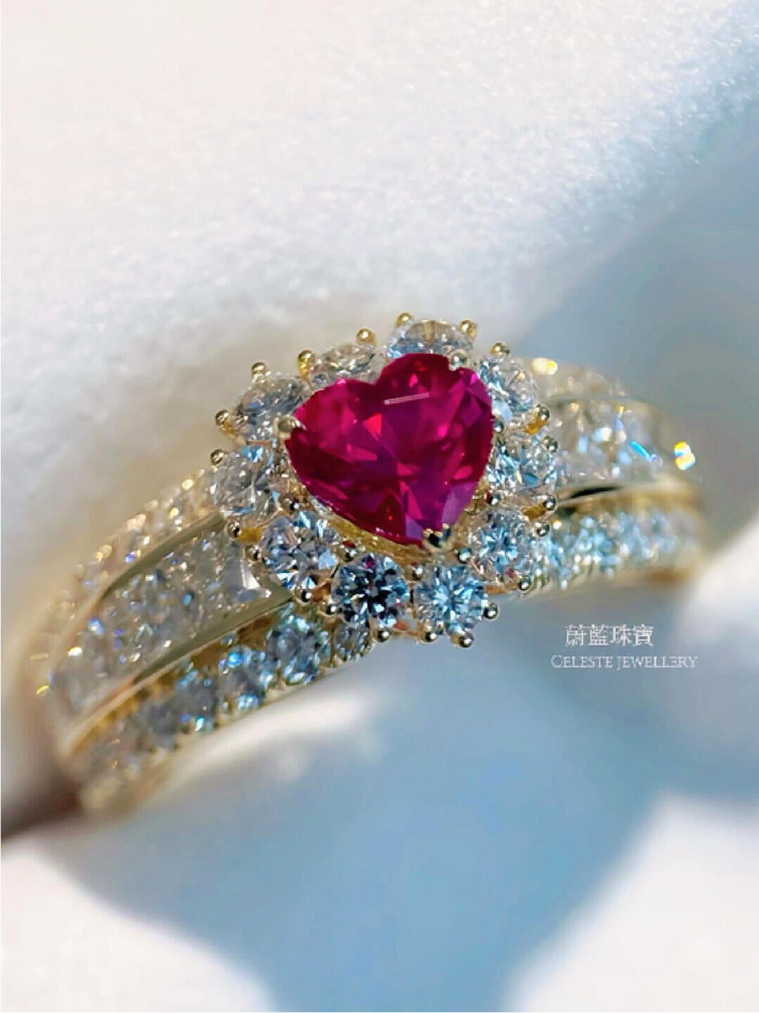 A Heart Ring Full of Festive Spirit
