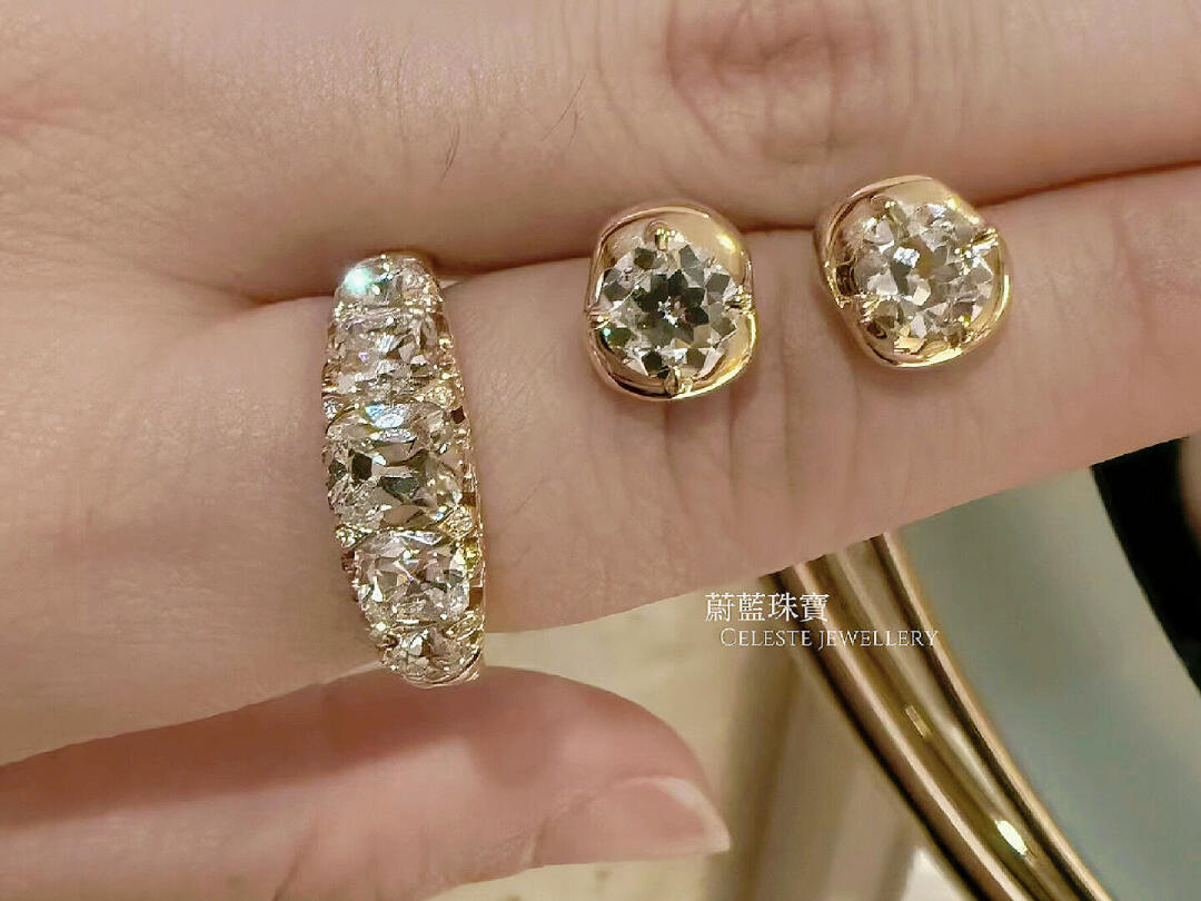 Exceptionally, Exceptionally Photogenic Old Five-Stone Ring