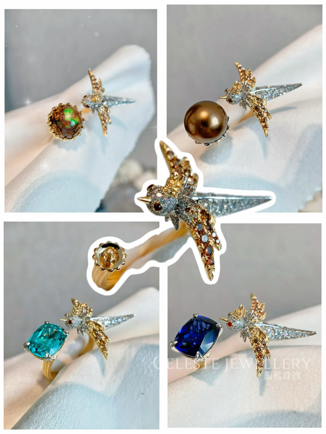 Always on the move, a jewellery-world worker brooch
