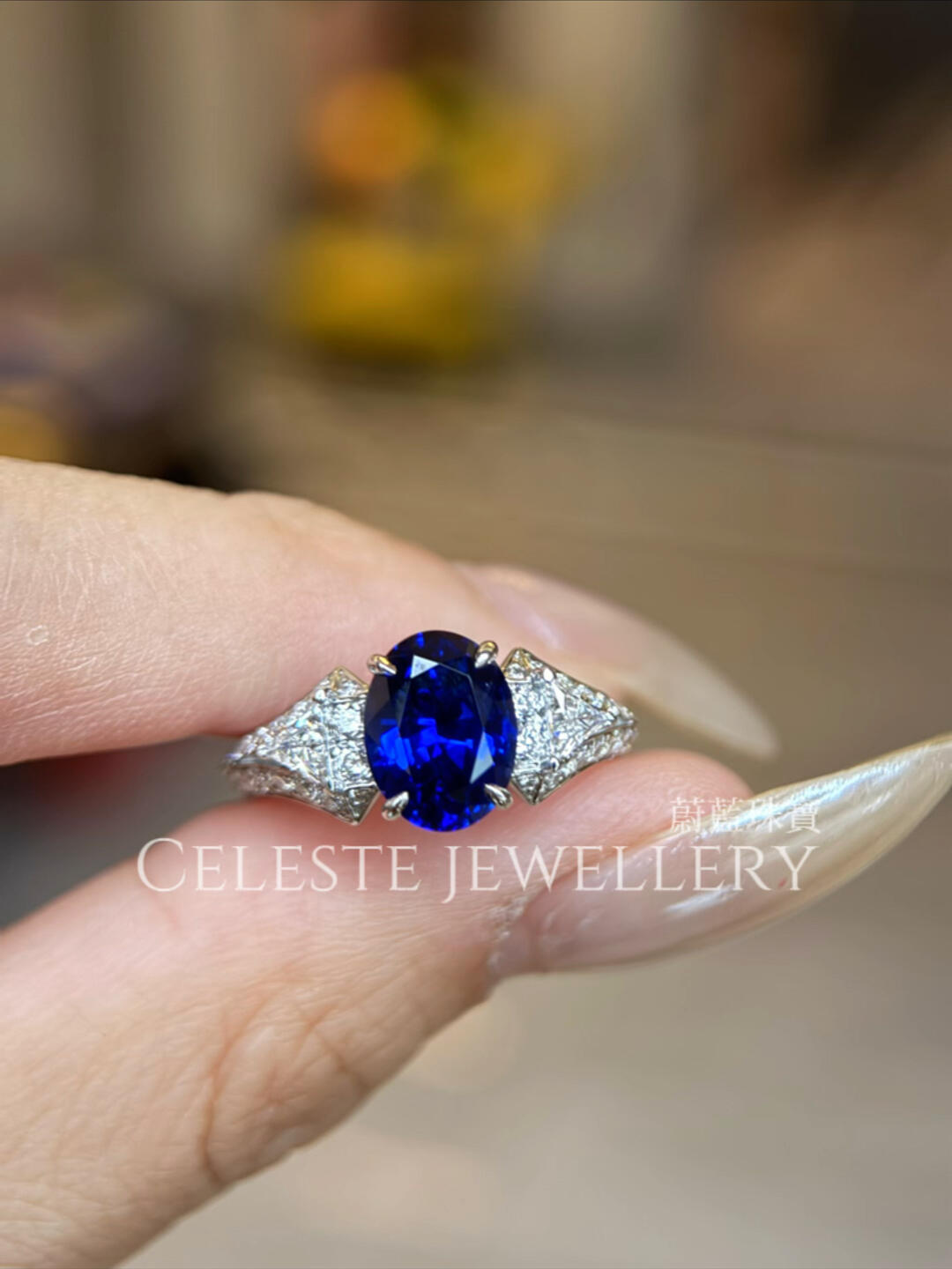 High-End Needs No Extra Words Sapphire Ring